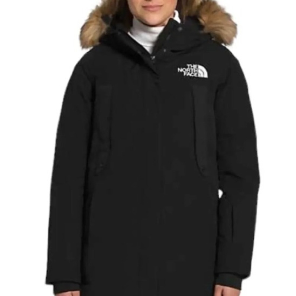 The North Face Outerboroughs Parka Black 550 Down DryVent Faux Fur Hood Small